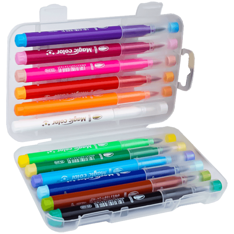 Set 12 carioci magice colorate cu schimbare de culoare, Adison